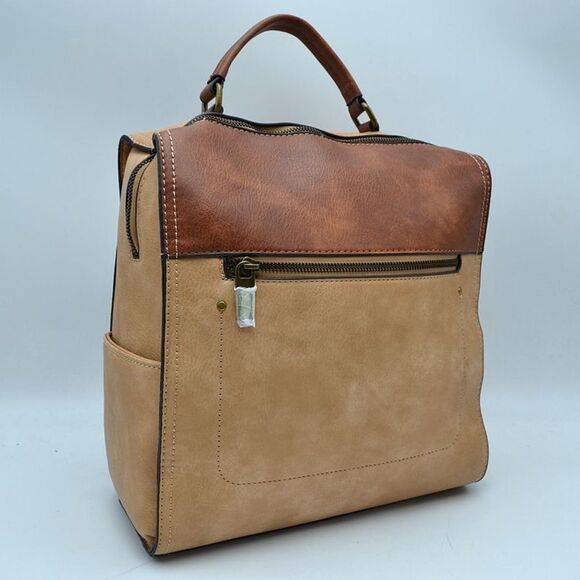 Vintage Colorblock Backpack   main image 8